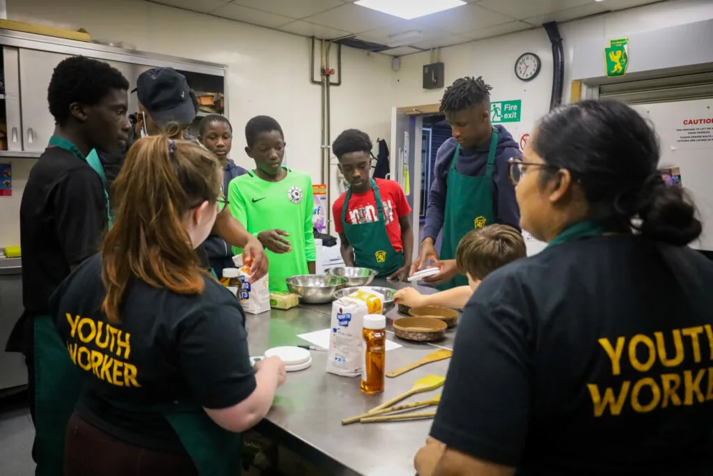 Youth club activities at The Hunslet Club